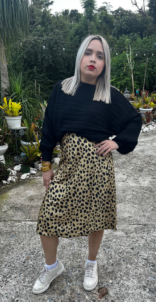 Animal Print Skirt (Falda elástica)