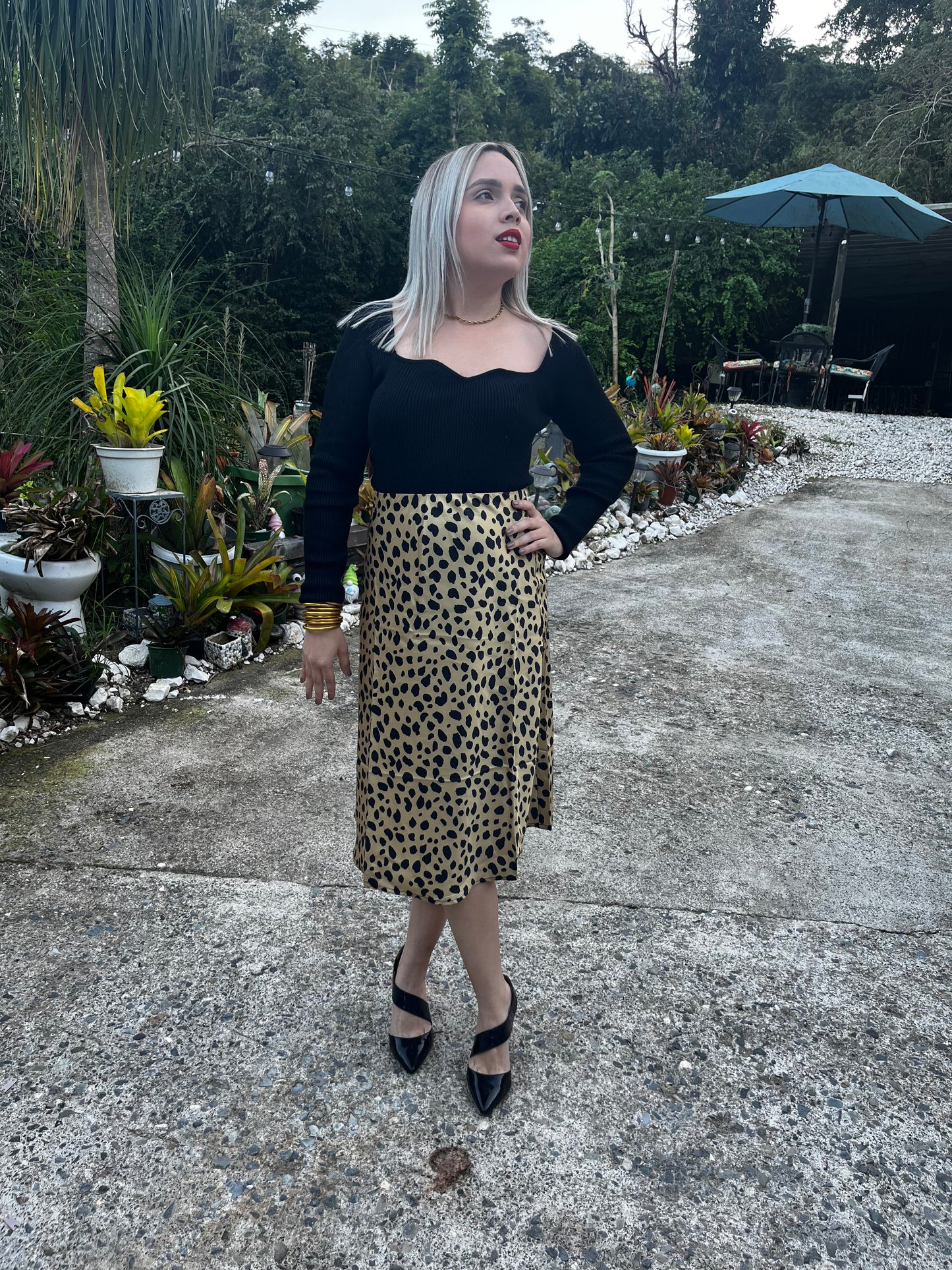 Animal Print Skirt (Falda elástica)